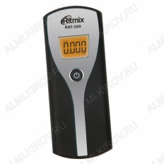 Алкотестер RAT-350 Silver RITMIX ЖК дисплей, диапазон 0-1 промилле, точность +/-0.01 промиле, питание от 2хААА