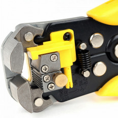 Инструмент для зачистки/обрезки/обжима провода 0.2-6.0mm T-766 CABLEXPERT клещи; снятие изоляции с проводов: 0.2-6mm; обжим неизолированных и изолированных наконечников: 0.2-6mm