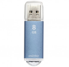 Карта Flash USB 8 Gb (V-Cut Blue) SMART BUY с колпачком; USB 2.0