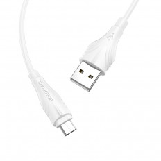 Кабель USB-Lightning, 3.0м, для зарядки и передачи данных, белый, (BX18) BOROFONE 2.0A, ПВХ (PVC), ...