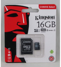 Карта MicroSDHC 16Gb (Class 10) 100Mb/s (копия) KINGSTON USB 2.0 + SD adapter