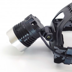 Фонарь налобный PT-FLG18 (SL-668) светодиодный Патриот 1LED CREE T6; питание от акку. 2xLi-ion18650, зарядное устройство от сети 220В и прикуривателя 12DCV