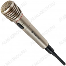 Микрофон динамический MIC-140 беспроводной DEFENDER FM 87,5-92 МГц;дальность 15 м;100-13000 Гц;600 Ом;72 дб;однонаправленный;