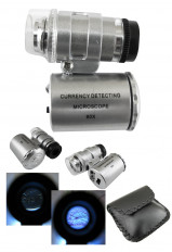 Микроскоп мини MG9882(NO.9595) No name 60х; с подсветкой (2*LED) + ультрафиолет