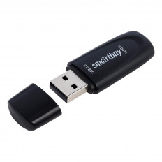 Карта Flash 128 Gb колп (Scout Black) Smartbuy с колпачком; USB 3.0