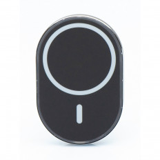 Автомобильное зарядное устройство с выходом USB, 2.0А, черно-белый OJD-62 магнитное/беспроводное МСК Uвх=12-24V, Uвых=DC5V/2.0А. Овальный