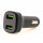 Автомобильное зарядное устройство с выходом 2*USB, 3A, CR30, черный, с вольтметром