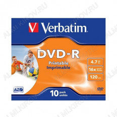 DVD+R диск 4.7Gb 16xspeed SL 1шт VERBATIM