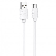 Кабель USB-Type-C, 1.0м, для зарядки и передачи данных, белый, BX52 BOROFONE 3.0A, ПВХ (PVC), ...