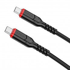 Кабель Type-C-Type-C, 2.0м, X59 Victory черный, для зарядки и передачи данных,