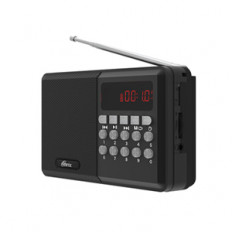 Радиоприемник RPR-001 black RITMIX УКВ 87.5,0-108.0МГц, USB/Micro SD/FM/дисплей.Питание от аккумулятора. Зарядка через USB-шнур