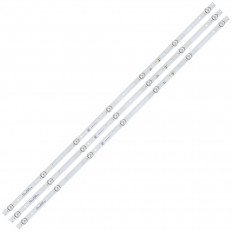 Модуль подсветки LED TV 800мм 7 линз (комплект: 3 планки); JL.D43071330-002AS-M v02 (MS-L2570) алюминий; 3V; шаг 125mm; 43"; 2pin; 1/1TV; для BQ 4302B, 4306B, Condor L43N4300, DEXP F43F7000C/G, F43F8000C/G, Hyundai H-LED43ET4100, H-LED43ES5001, H-LED43...