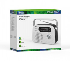 Радиоприемник RPR-045 WHITE RITMIX УКВ(FM) 87.5-108МГц; СВ(MW) 522-1620МГц; КВ(SW) 9,5-18МГц ; Bluetooth; USB, microSD; питание от аккумулятора 18650(в комплекте). Зарядка через шнур USB