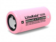 Аккумулятор 18350 (3.7V, 900mAh) LiitoKala LiIo; 18.3*35.5мм (цена за 1 аккумулятор