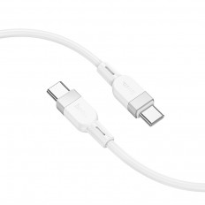 Кабель Type-C-Type-C, 1.0м, X109 Energy, для зарядки и передачи данных, белый,