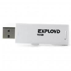 Карта Flash USB 16 Gb (580 White) EXPLOYD выдвижная; USB 2.0