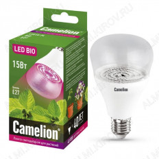 Лампа светодиодная (L482) фито LED15-PL/BIO/E27 Camelion