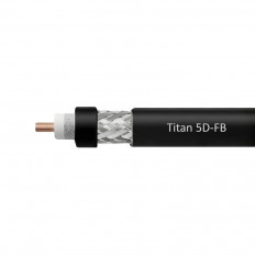 Кабель 5D-FB PVC (50 Ом) черный TITAN CCA1*1,8; ALP+Al100%; PVC7,5
