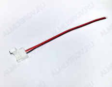 Разъем для LED-ленты, 8мм, 1 разъем с проводом, FAST-MONO-8mm-L150mm-X1 (022308) ARLIGHT IP67; для герметичных одноцветных лент; защелка; длина провода 15см
