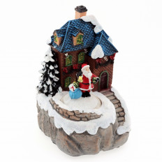 Фигура световая "Горный домик с Дедом Морозом" (Y3-26)