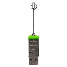 Card Reader SBR-707-G зеленый Smartbuy USB2.0; поддержка microSD