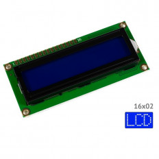 Индикатор LCD 1602 (RH1602B-TNI) синяя подсветка Eng-Rus RUICHI