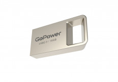 Карта Flash USB 16 Gb (MINI) GoPower металл; USB 2.0