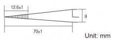 Пинцет обратного действия (самозажимающий) 160мм, прямой, магнитный 1PK-118T PROSKIT металл; обратного действия (самозажимающий); магнитный; накладки из стекловолокна