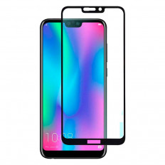 Защитное стекло Huawei Honor 8C черное Premium No name