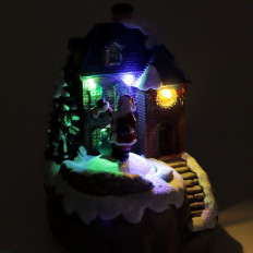 Фигура световая "Горный домик с Дедом Морозом" (Y3-26)