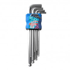 Набор ключей шестигранных (9 предметов) (MX07383) Maximum Quality Tools в наборе: 1.5/ 2/ 2.5/ 3/ 4/ 5/ 6/ 8/ 10 мм; пластиковый держатель