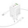 Сетевое зарядное устройство с вых.USB,2*Type-C,3.0A,белый BN32 Cargador PD65W +QC3.0,с каб.Type-C