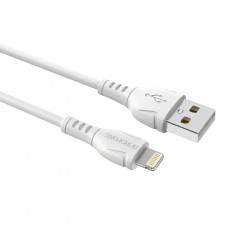 Кабель USB-Lightning, 1.0м, для зарядки , белый, (BX57) BOROFONE 2.0A, для зарядки, ТПЭ (TPE), магнитный
