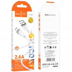 Кабель USB-microUSB, 1.0м, для зарядки и передачи данных, белый, X109 Energy