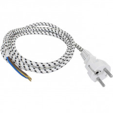 Шнур утюга 1,8м (3х0,75мм2) с заземлением (SCZ IEC 60320) RUICHI