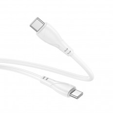 Кабель Type-C-Type-C, 1.0м, BX121 Energy белый, для зарядки и передачи данных, 60W