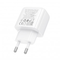 Сетевое зарядное устройство с вых. USB, Type-C, 3.0A, 30W, белый CS55A