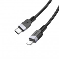 Кабель Type-C-Lightning, 1.0м, X109 Energy, для зарядки и передачи данных, черный,