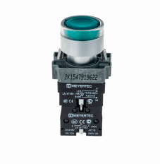 Кнопка с подсветкой, зеленая, 24V AC/DC, 1NO, MTB2-BW3361 MEYERTEC