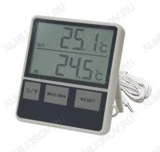 Термометр цифровой TM1015 Измерение наружной и внутренней температуры;