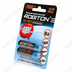 Аккумулятор R6/AA 2850mAh ROBITON 1.2V;NiMh;блистер 2/50 (цена за 1 аккумулятор