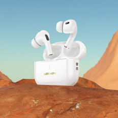 Наушники беспроводные TWS BW59 Plus, активное шумоподавление (ANC), внутриканальные,белые