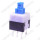 Кнопка PS-800L (с фикс.) 8x8x13mm; 0.1A/30VDC; 6pin
