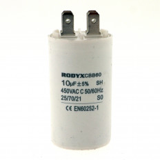 Конденсатор пусковой 10мкФ 450В CBB-60 (К78-17) клеммы