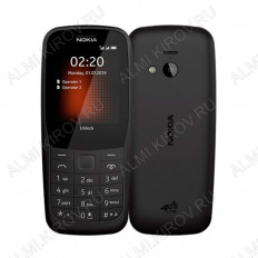 Мобильный телефон Nokia 220 DS TA-1155 черный NOKIA 2 SIM; 3G/4G; BT