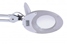 Лупа настольная (5x) d=125mm с LED-подсветкой, с крышкой ZD-140A S-LINE Увеличение: 5х; Диаметр линзы: 125mm; LED-подсветка (220V); на струбцине