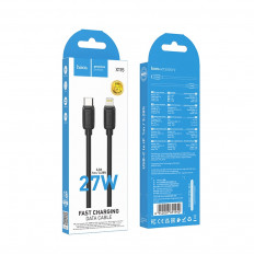 Кабель Type-C-Lightning, 1.0м, X115 Surpass, для зарядки и передачи данных, черный, 
PD27W