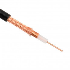 Кабель RG-58C/U BC BK (50 Ом) (20-340) черный моножильный