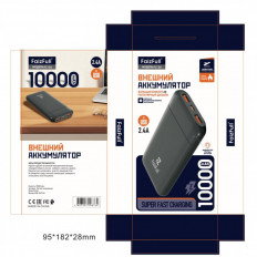 Аккумулятор внешний 10000mAh FL136 черный
