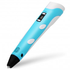 3D ручка "PM-TYP01" Цвет - голубой ПОМОЩНИК Питание-12V,3А,/Рабочая температура:160-230°C/Размер ручки:18х7см (гарантия 2 недели)